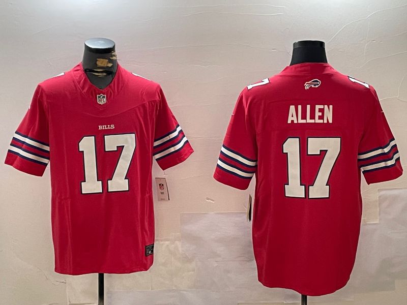 Men Buffalo Bills #17 Allen Red Second generation 2024 Nike Limited NFL Jersey style 1->buffalo bills->NFL Jersey